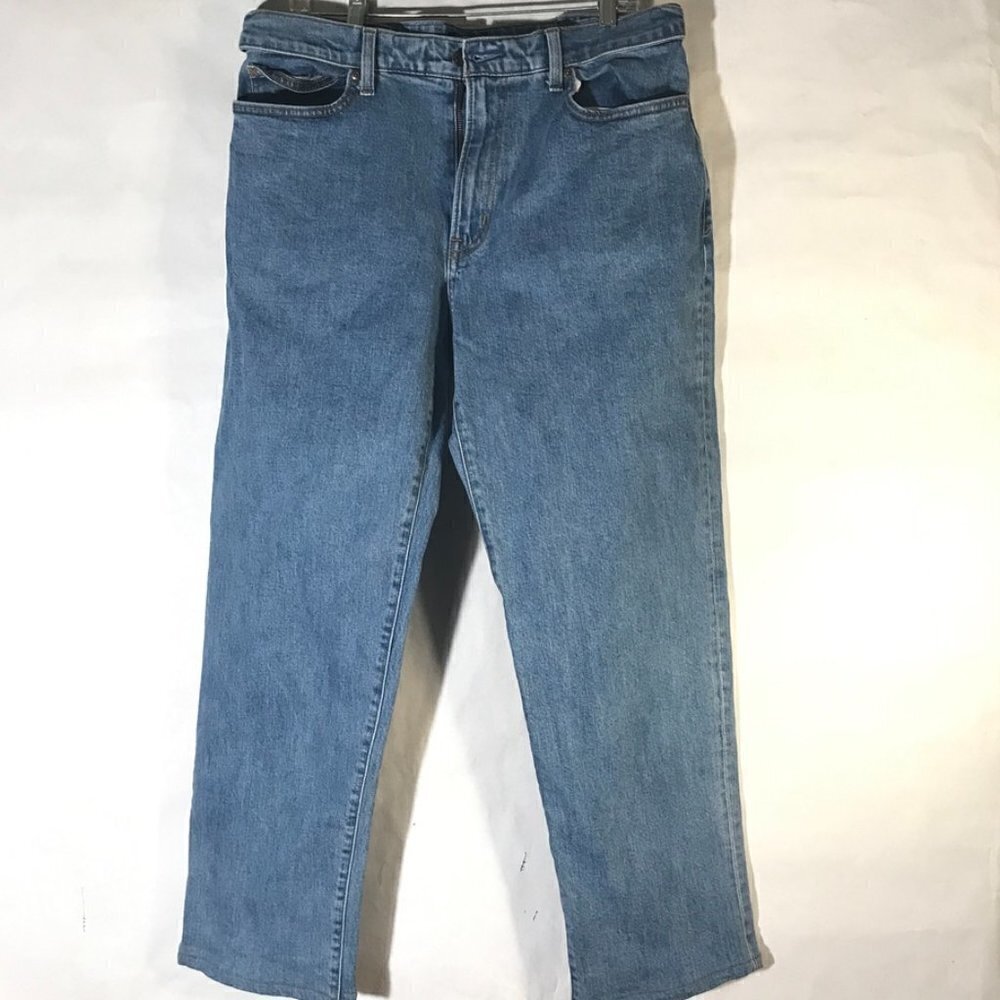 Lands End Jeans Mens Mans Blue Denim Size 42 EUC